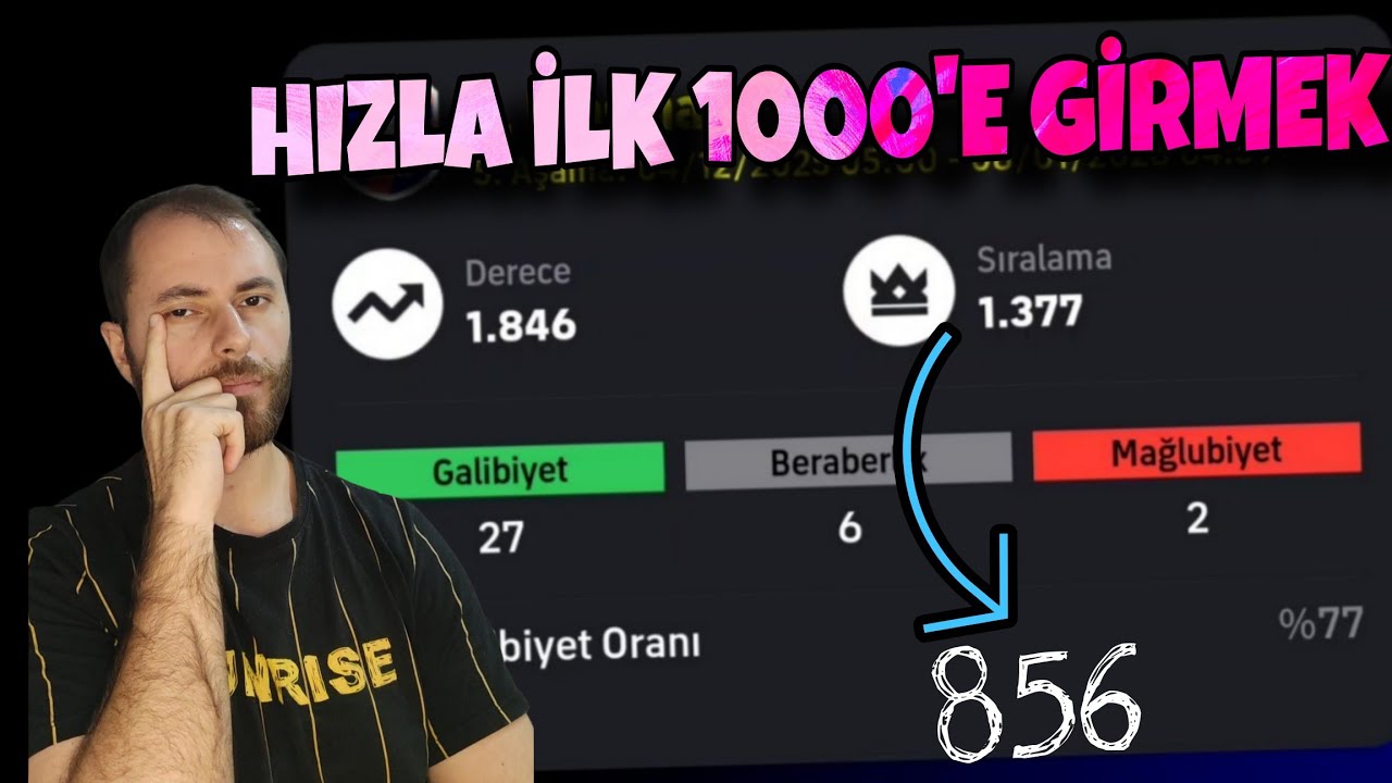DÜNYA SIRALAMASINDA İLK 1000'e GİRDİM🔥 ÜST SIRALAR HİLE DOLU 🤬 eFootball2026