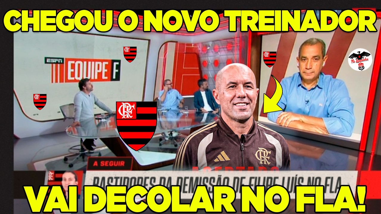 CHEGOU O NOVO TREINADOR DO FLAMENGO! LEONARDO JARDIM CHEGA AO RIO! OLHA O QUE ELES FALARAM