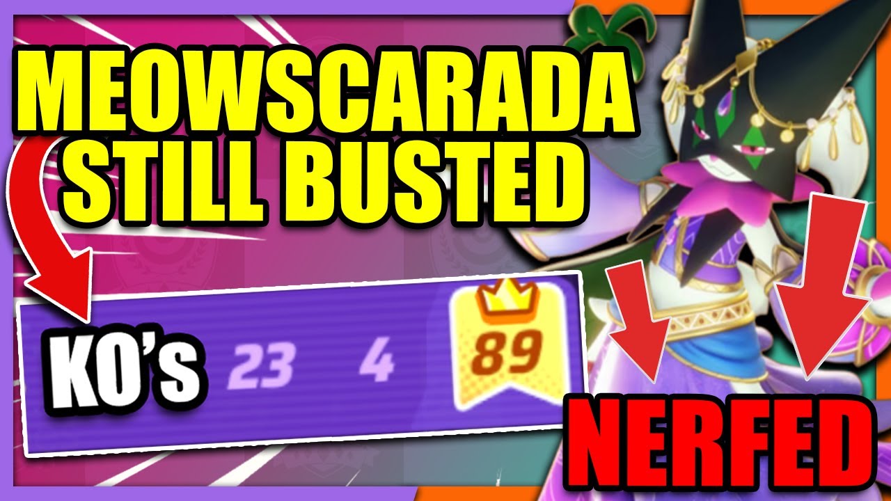 WOW the MEOWSCARADA NERFS really hit it hard | Pokemon Unite