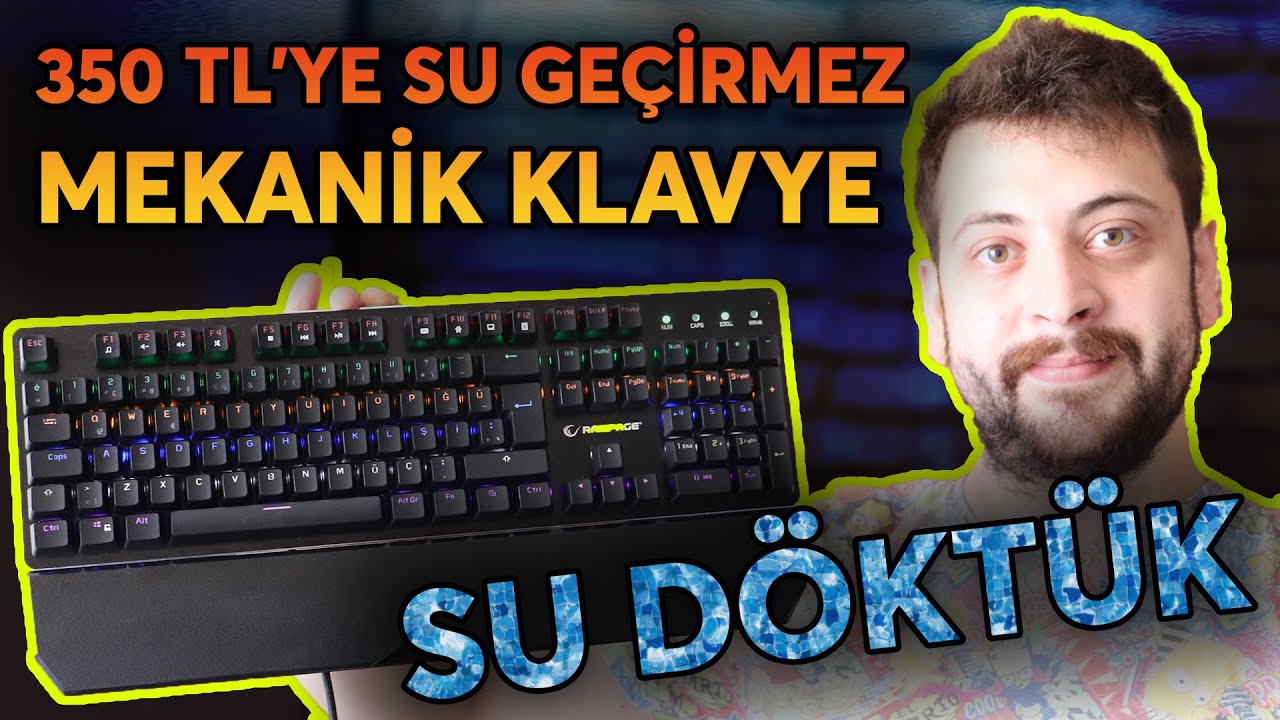 SU GEÇİRMEZ MEKANIK KLAVYE | Rampage KB-R91 Optik Switch Su Geçirmez Mekanik Klavye