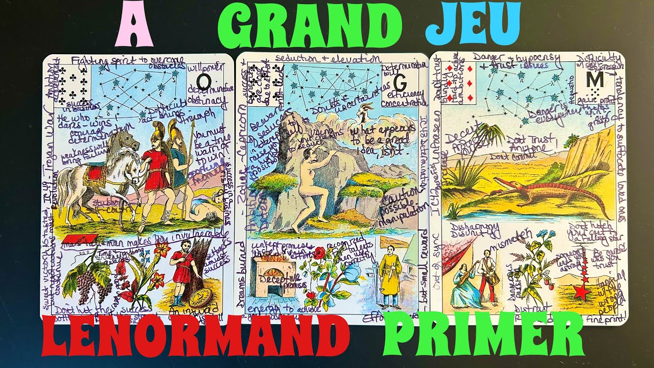 Learn how the Grand Jeu Lenormand oracle works!