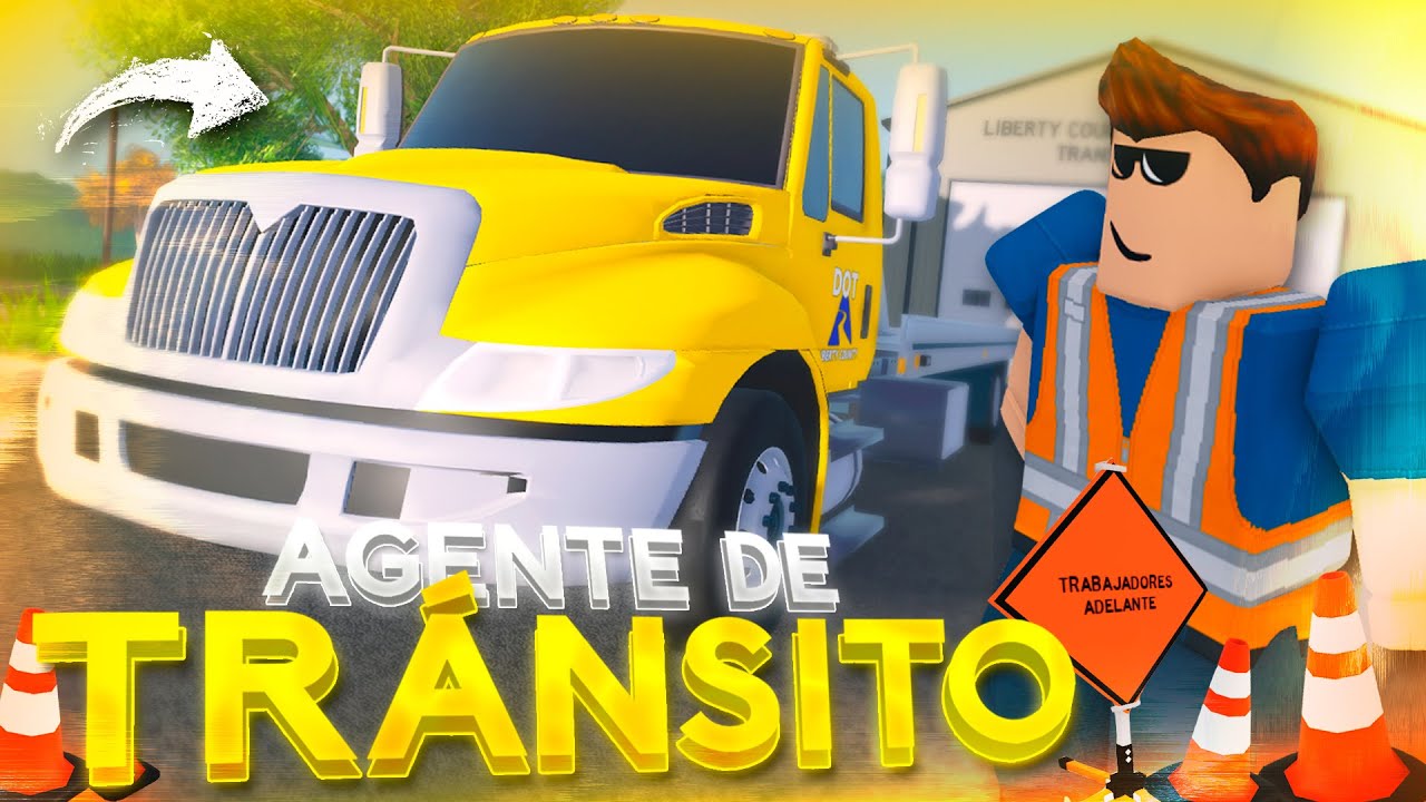 ¡MI NUEVO TRABAJO COMO AGENTE DE TRÁNSITO EN LIBERTY COUNTY! 👷‍♂️ | Roblox