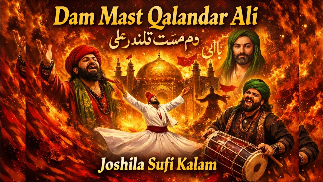 Dam Mast Qalandar Ali | دم مست قلندر علی | Joshila Sufi Kalam | New Manqbat Dam Mast 