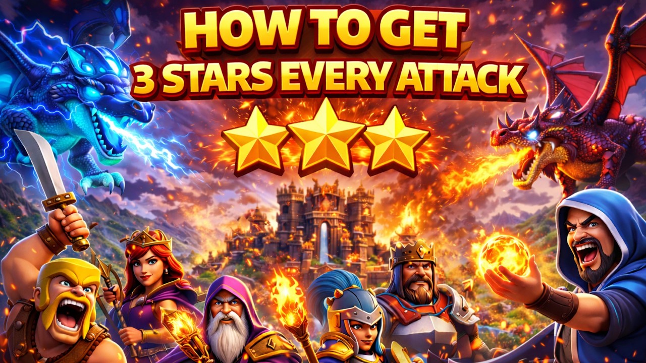 How to Get 3 Stars Every Attack | Clash of Clans 🔥