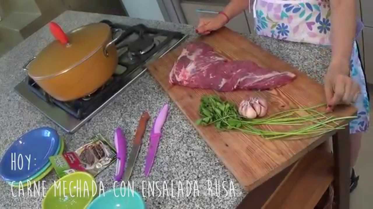 C&oacute;mo hacer una carne al horno mechada f&aacute;cil para navidad.