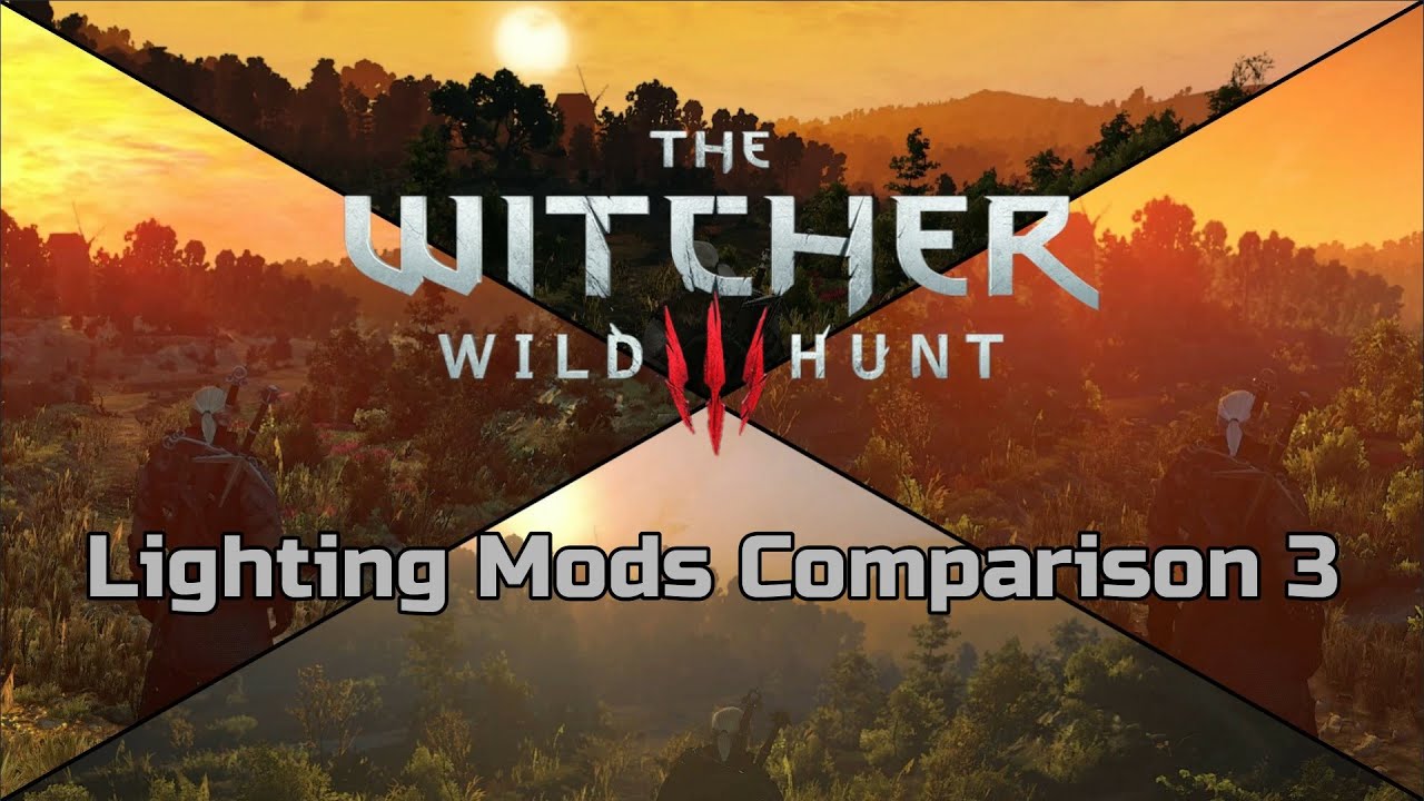 The Witcher 3: Wild Hunt | Lighting Mods Comparison | Vanilla Graphics vs 9 Lighting Mods part 3