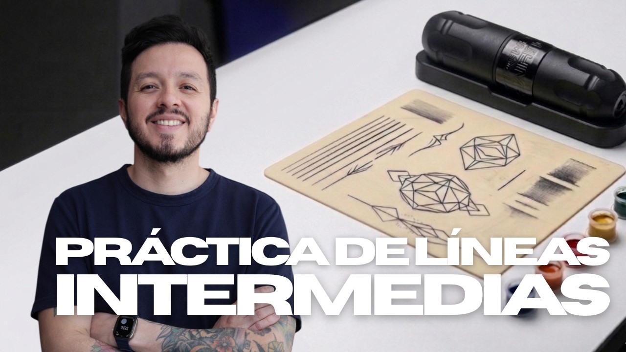 Cómo practicar líneas intermedias en piel sintética | Ejercicio para principiantes