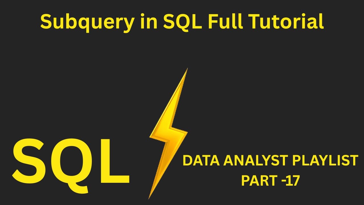 SQL Subquery Explained in Hindi | Subquery in SQL with Real Examples | Data Analyst Interview