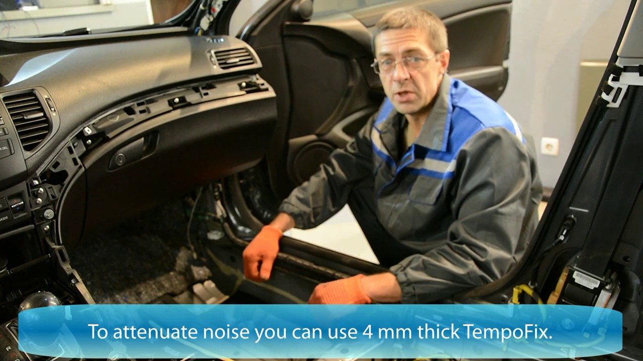 Car floor sound proofing
