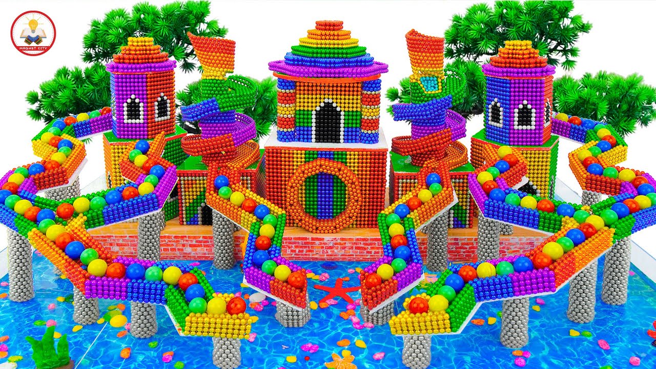 Marble Run ASMR Race 2025 ☆ Tobog&aacute;n de agua para canicas de colores