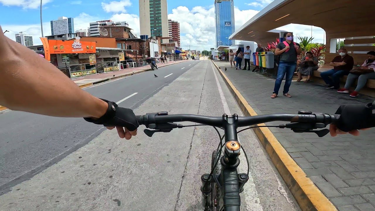 PASSEIO DE BICICLETA BAIRRO DE BOA VIAGEM RECIFE PE BRASIL bike vlog