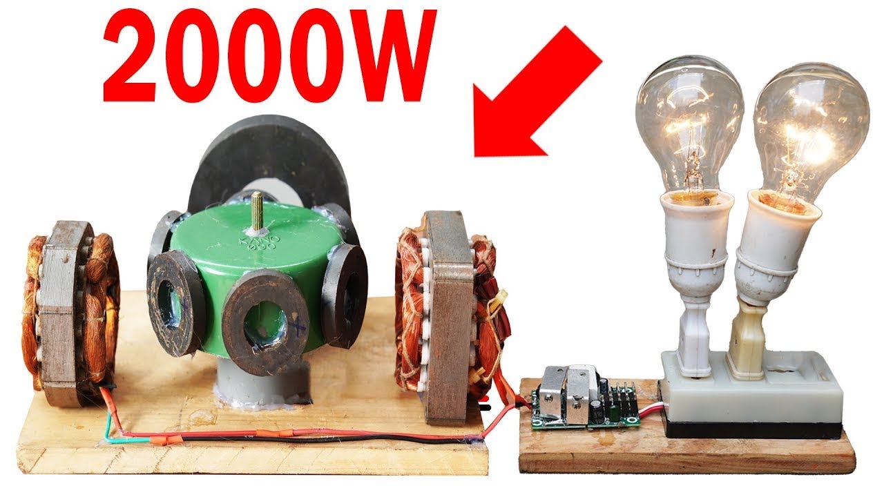 I Easily Converted A FAN MOTOR INTO A PERMANENT GENERATOR!