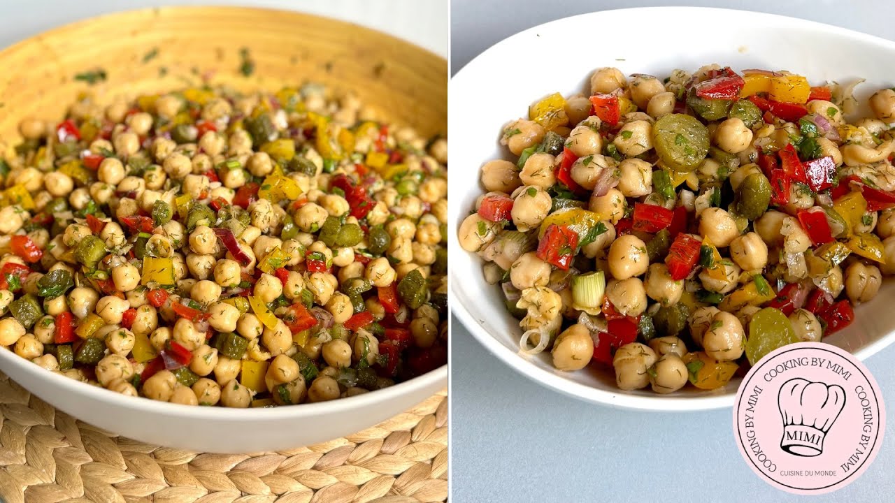 SALADE 🥗de pois chiches recette simple et délicieuse