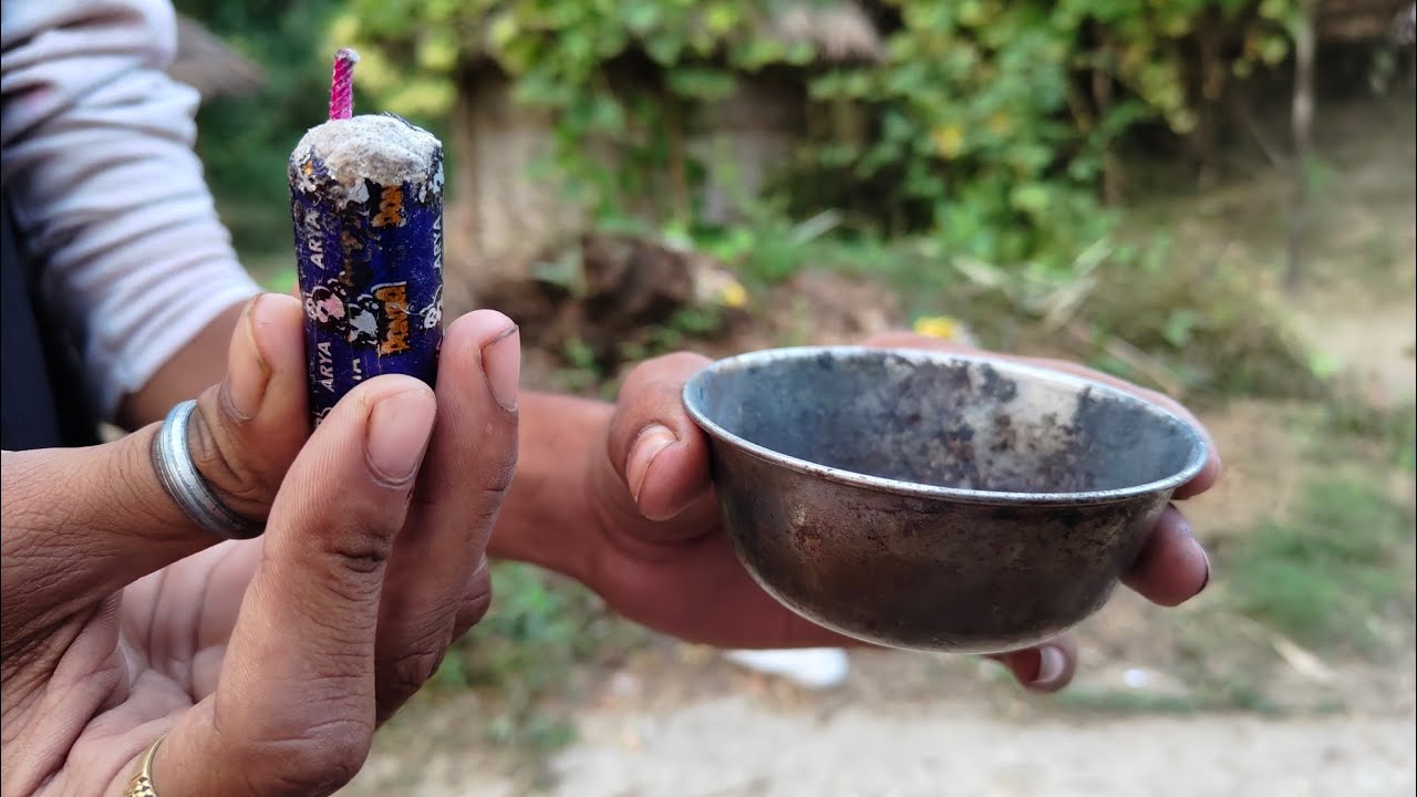 Firecracker vs katori || Diwali special experiment 