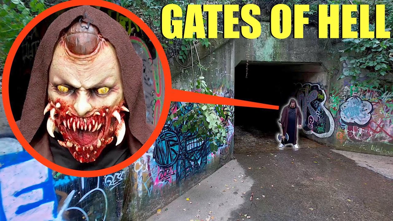drone catches Horns the Demon at the Gates Of Hell (Do NOT try to pass him)