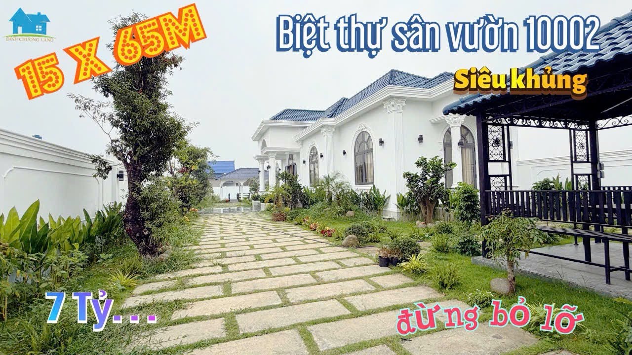 💥Bán biệt thự sân vườn siêu khủng 1000m2 giá nhỉnh 7 tỷ nghỉ dưỡng đầu tư giáp Hóc Môn