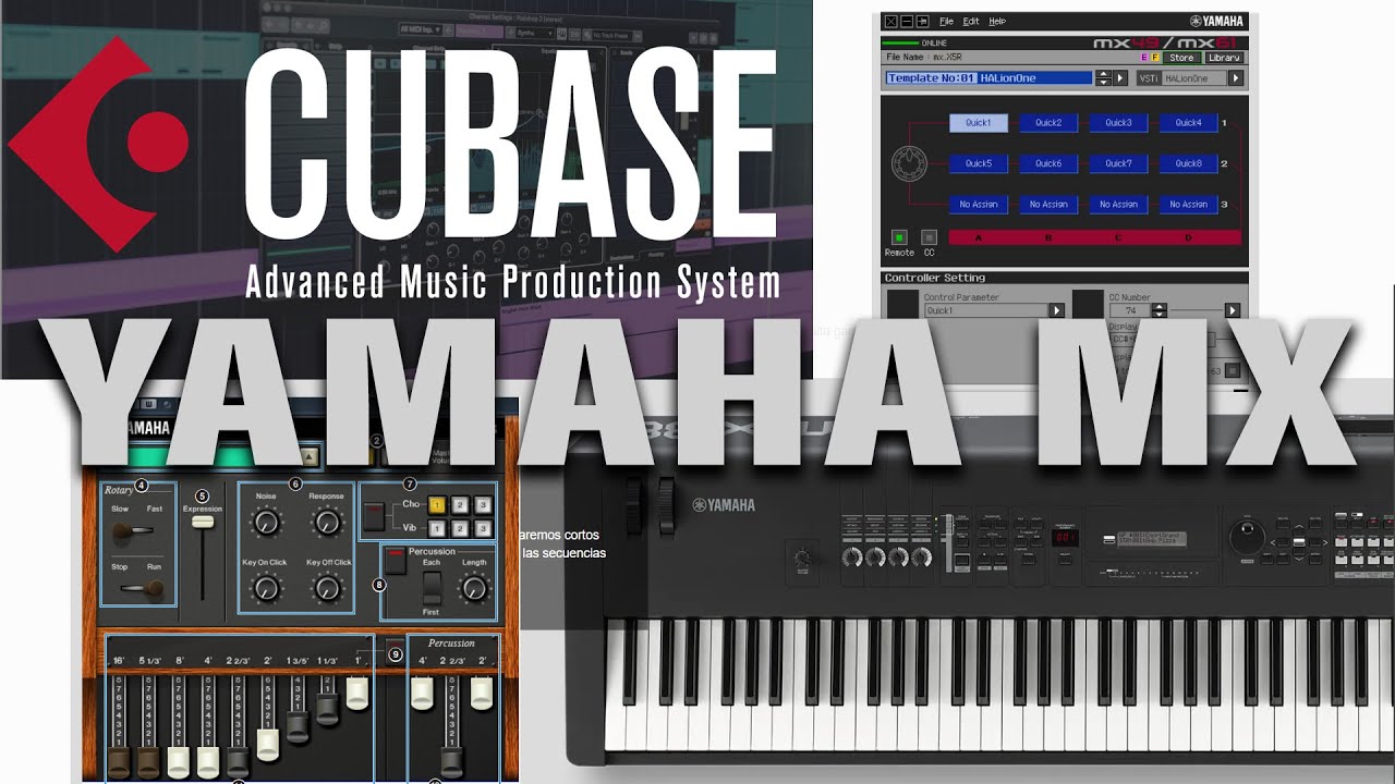 COMO USAR YAMAHA MX/49/61/88 CON CUBASE - CONFIGURACION BASICA + REMOTE EDITOR Y YC-3B