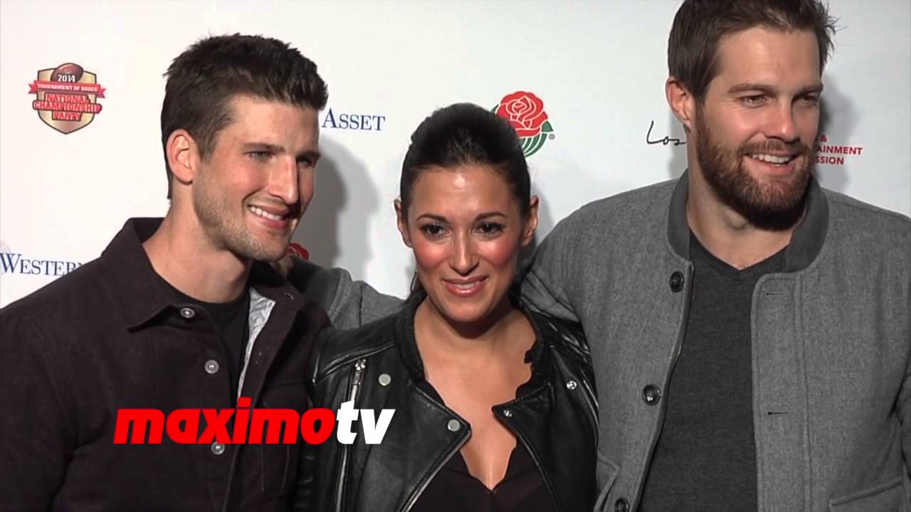 ENLISTED Cast Geoff Stults, Angelique Cabral, Parker Young 2014 BCS National Championship Gala