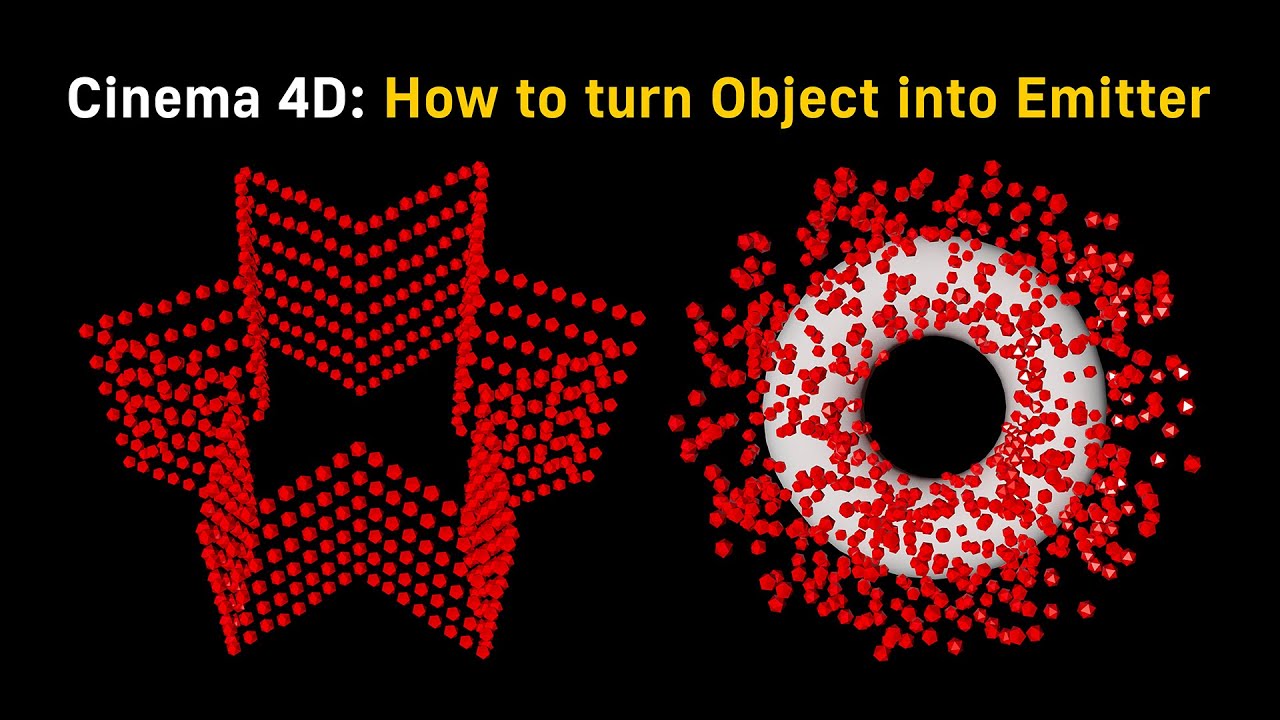 Cinema 4D: How to turn Object into Emitter