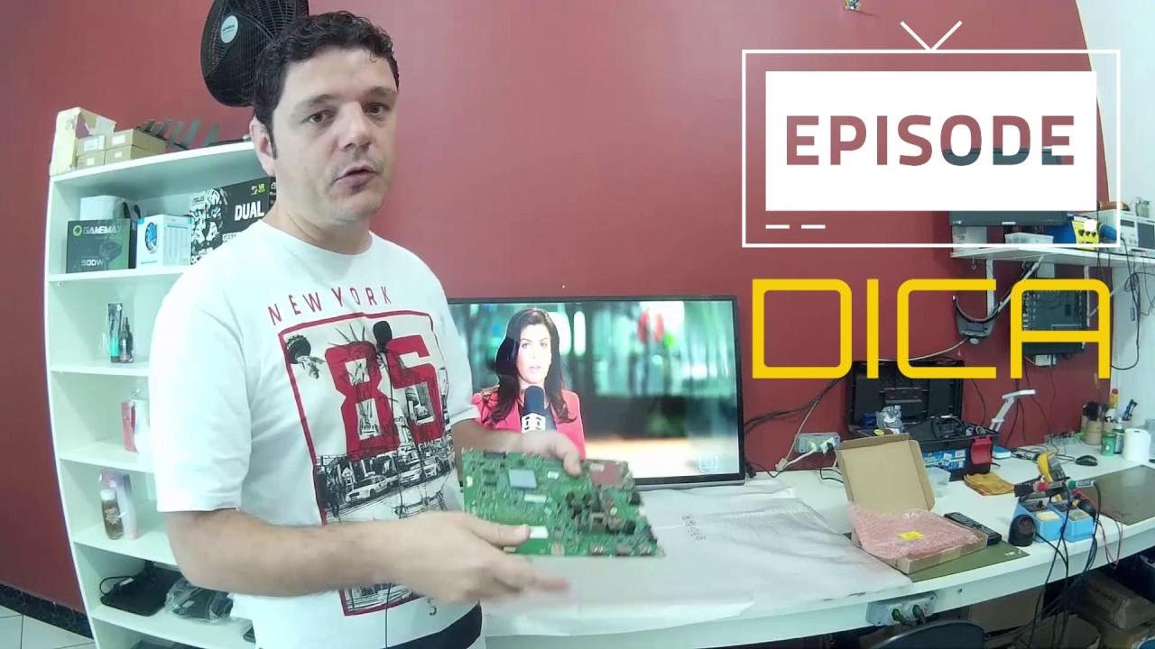 Tutorial de Reparo para TV com Problema de Placa Principal com Processador muito Quente