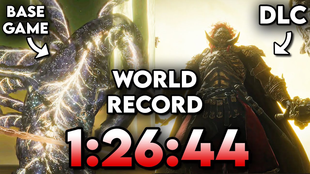 I am the First to Beat Elden Ring + DLC Speedrun in 86 Minutes w/out Glitches (WR)