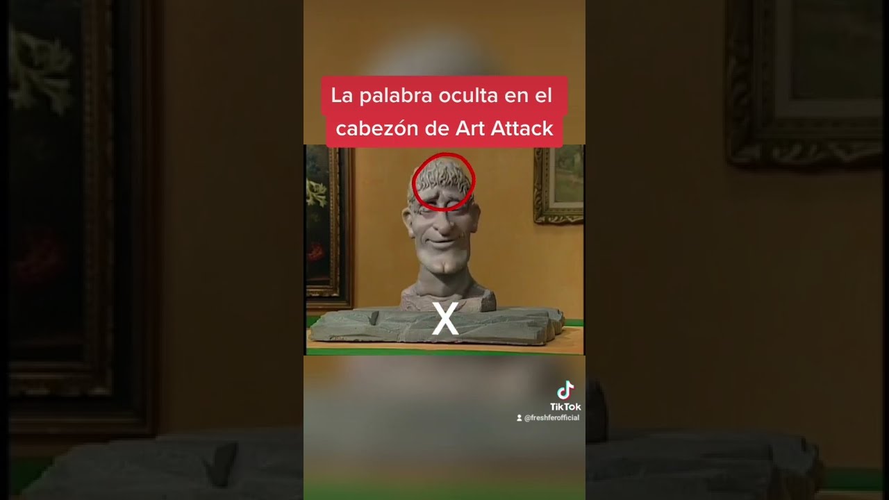 La palabra oculta en el cabez&oacute;n de Art Attack