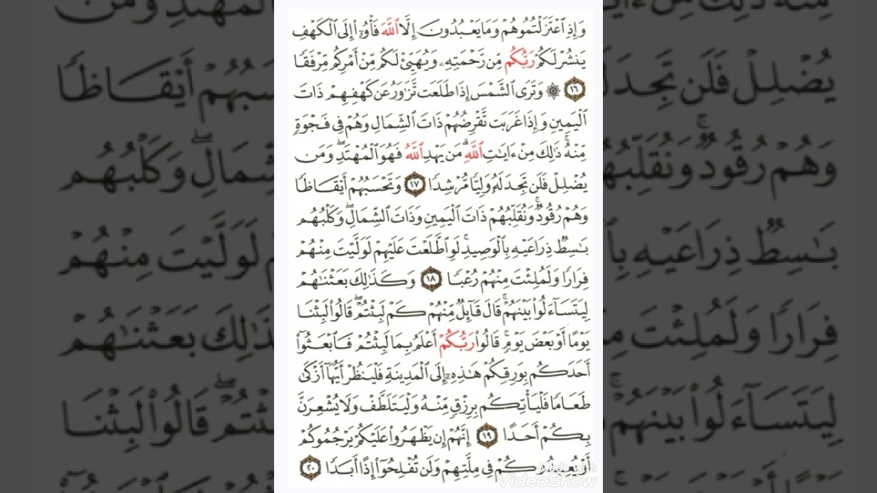 سورة الكهف من الآيات 16_20 🌴 الشيخ ماهر المعيقلي.
