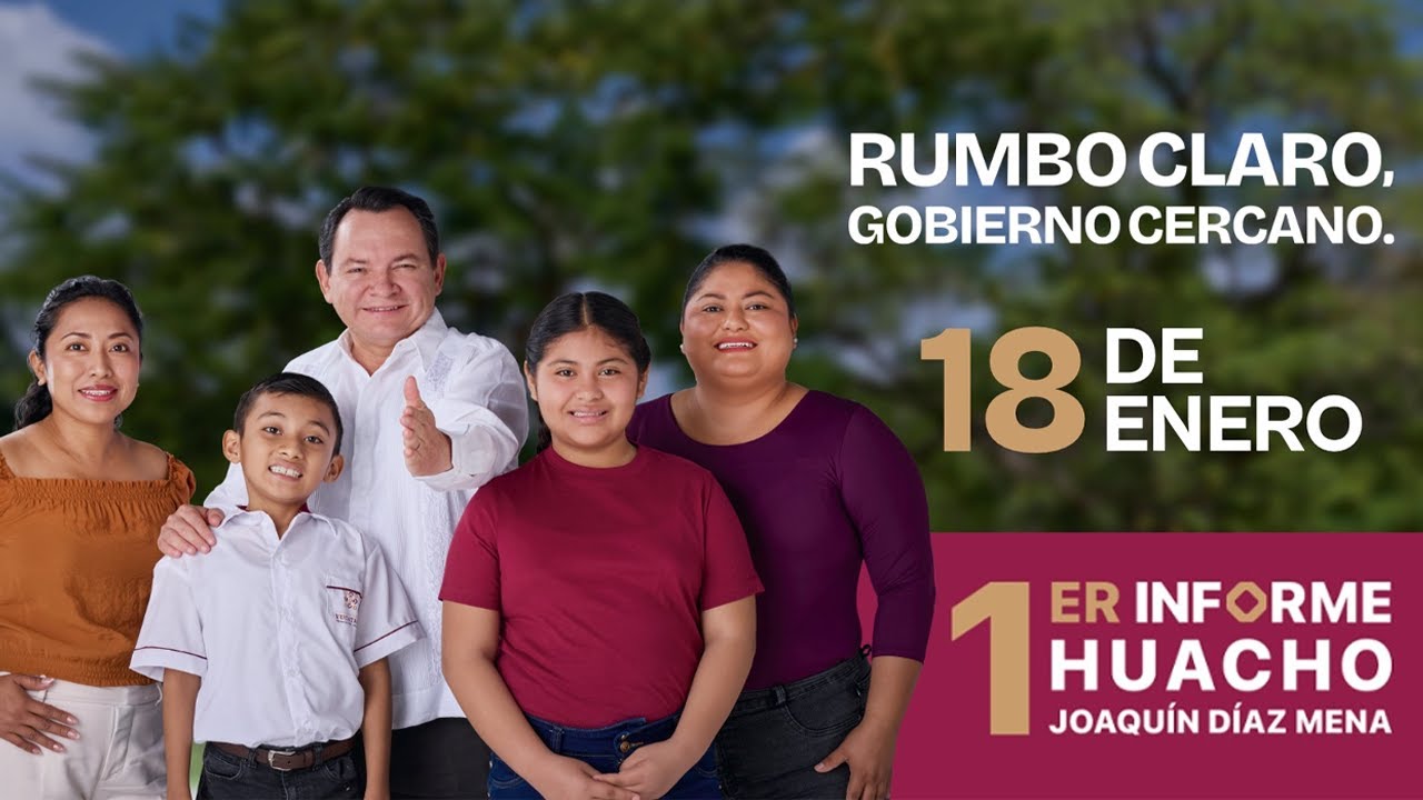 1er Informe de Gobierno Joaquín Díaz Mena.Gobernador del estado de Yucatán.