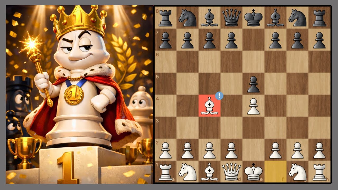 La APERTURA del ALFIL NO PERDONA🔥♟️(Gana con Blancas🏆)