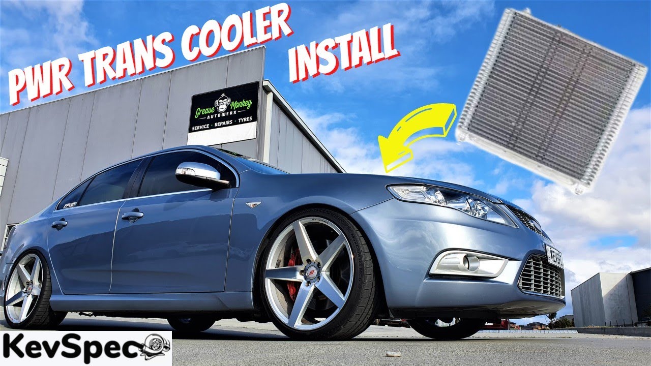 How to INSTALL a PWR Transmission cooler on my 700+HP G6ET ZF -BARRA   Ford Falcon BA -FGX