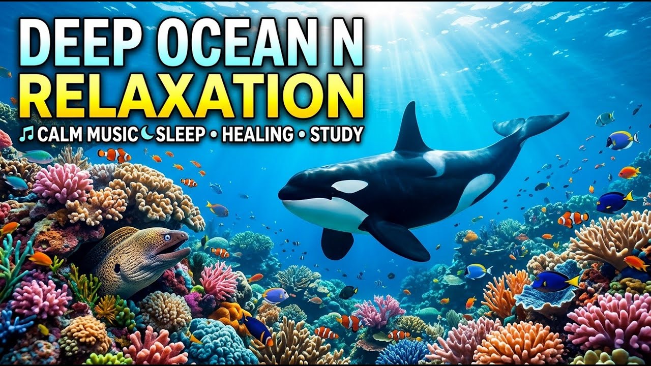 Calming Waves and Gentle Underwater Echoes for Night Meditation