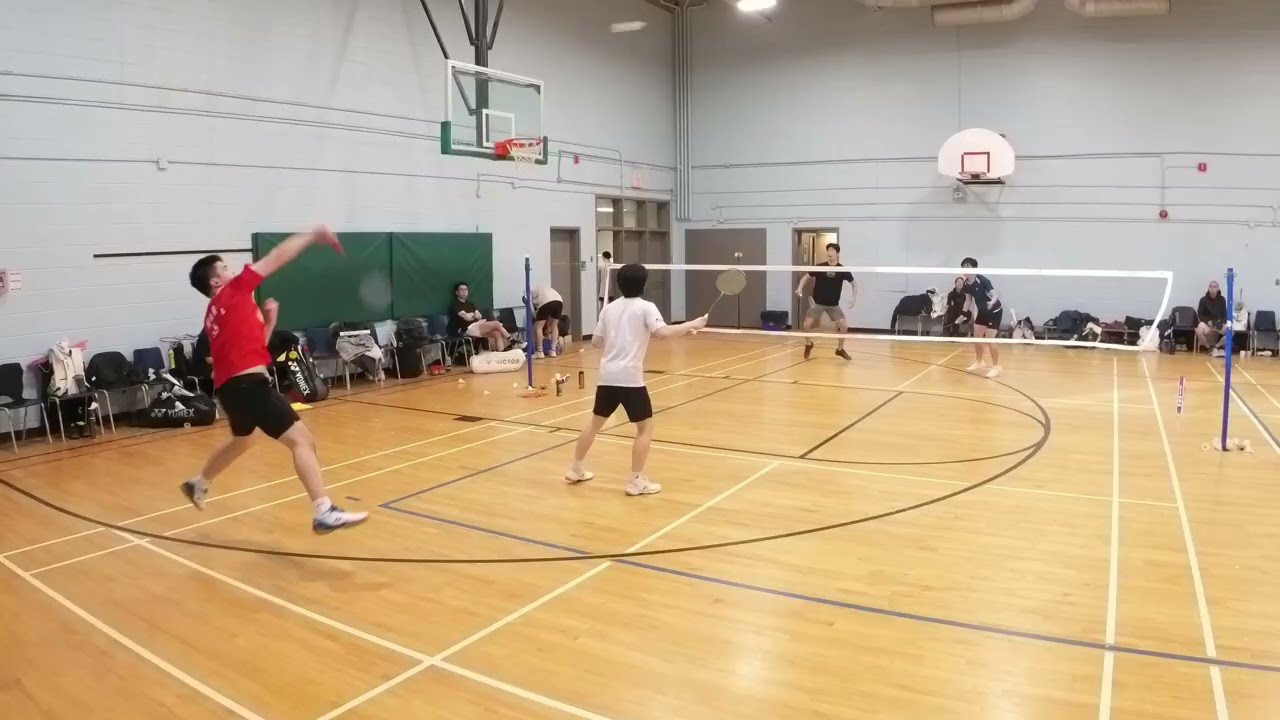 Badminton at TOR|Game3 Richard/Michael v  Matthew/Patrick|