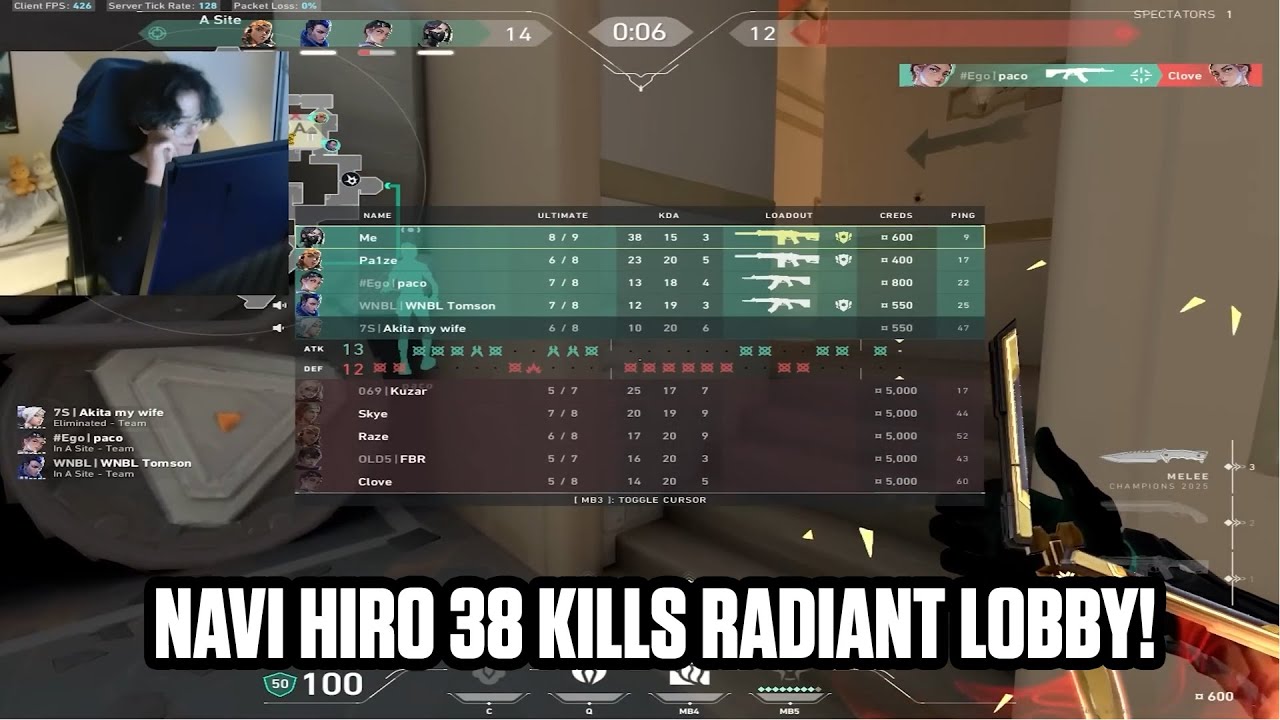 Navi Hiro Drops 38 Kills In Radiant Lobby | Pro Ranked