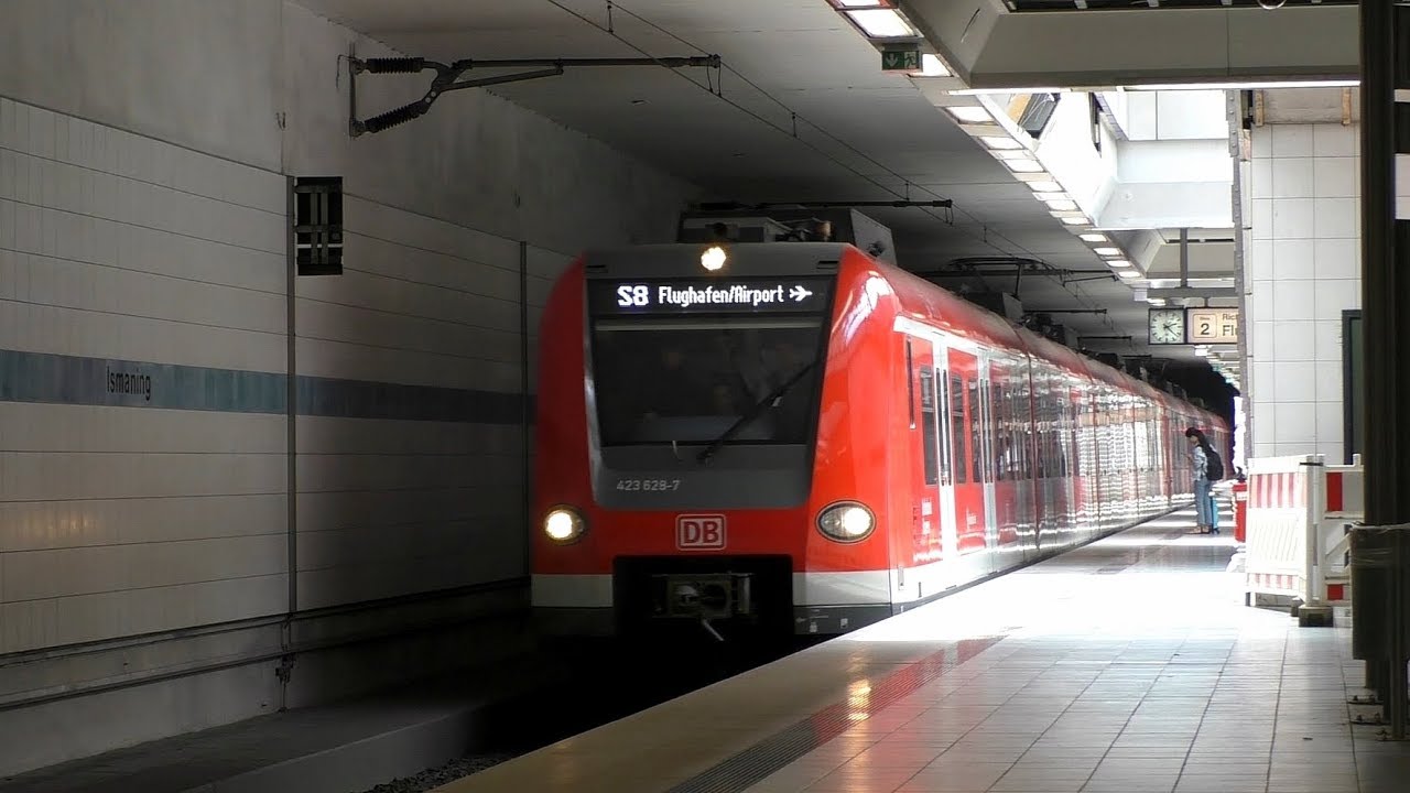Ismaning mit (modernisierten) ET 423 der S-Bahn München auf der Flughafen-Linie S8