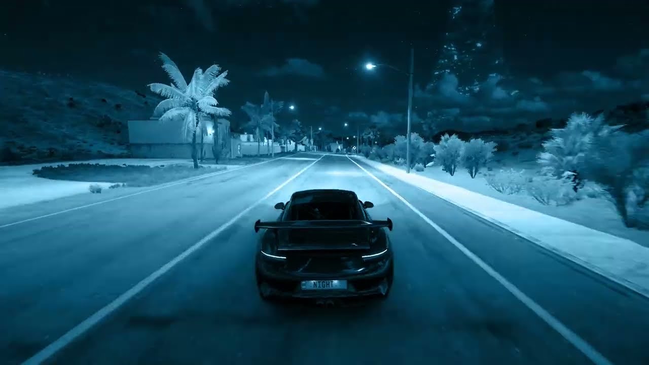 it's january and you're feeling lonely |dark ambient music for driving | forza horizon 5 night drive
