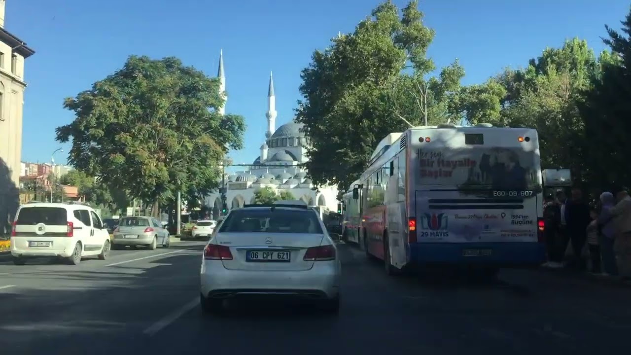 Ankara Turkey City Center (Downtown) Tour 🚗 Road To Kızılay