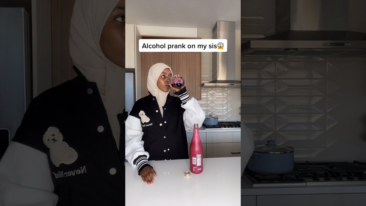 Алкогольный розыгрыш над моей мусульманской сестрой😱#шорты