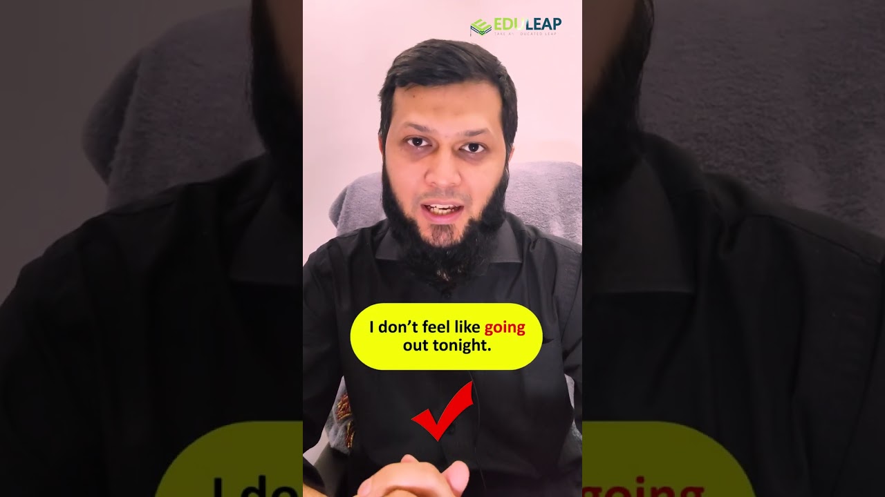 Verb+ing in Expression | EduLeap | 
