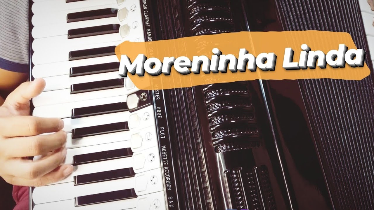 Como tocar MORENINHA LINDA no Acordeon - Aula Solo Completa