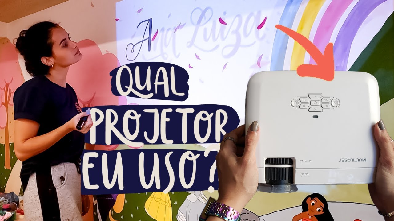 🗣️ Tudo sobre o PROJETOR que uso para PASSAR A ARTE PARA A PAREDE em dia de PINTURA DE MURAL!