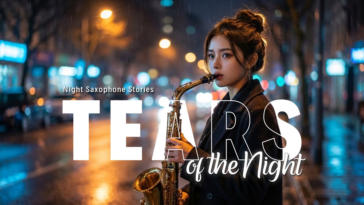 Sax Night Instrumental — Tears of the Night | Rainy Urban Emotions