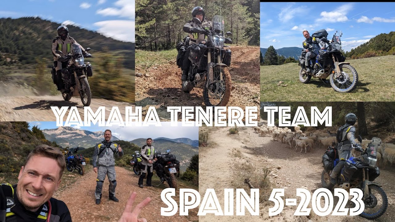 Enduro moto traveling Spain TET 2023 on Yamaha Tenere 700 World raid