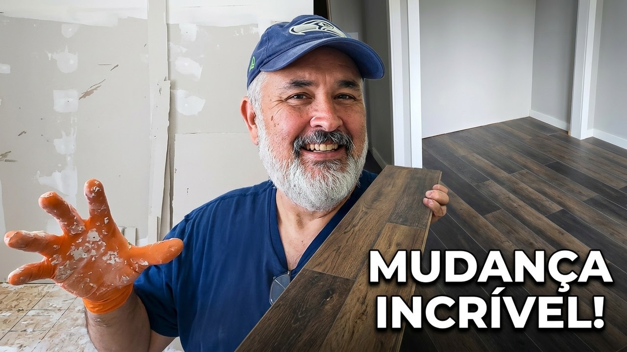 Como Terminei o Quarto de Visitas com Piso Novo Parte 02