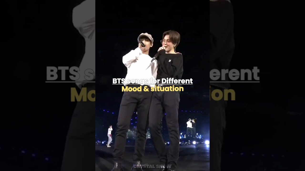 BTS songs for different mood 