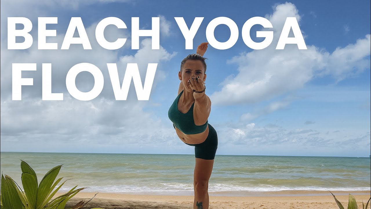 1 Hour Beach Yoga Flow | Phuket Thailand 🏝️ 