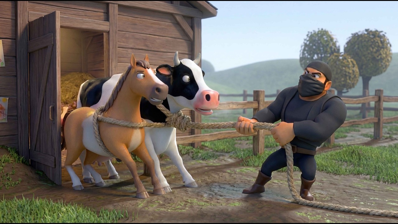 Oh No 😱 Thief in Old MacDonald’s Farm 🐄🐑 | Thief Caught & Animals Rescued