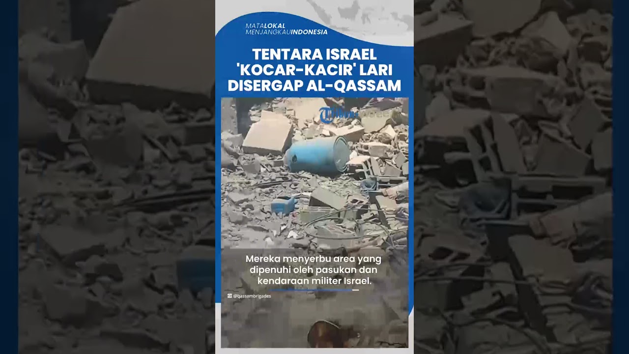 Tentara Israel Ketakutan saat Disergap Al Qassam, Lompat dari Ekskavator hingga Akhirnya Tewas