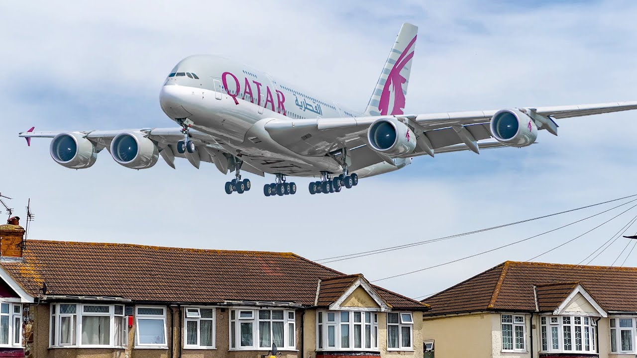 64 PLANES in 15 MINUTES - London Heathrow rushhour madness