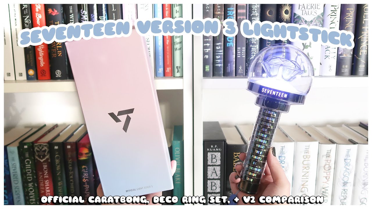 ✨ Распаковка официального лайтстика seventeen 세븐틴 версии 3 + декоративные кольца | Сравнение кара...