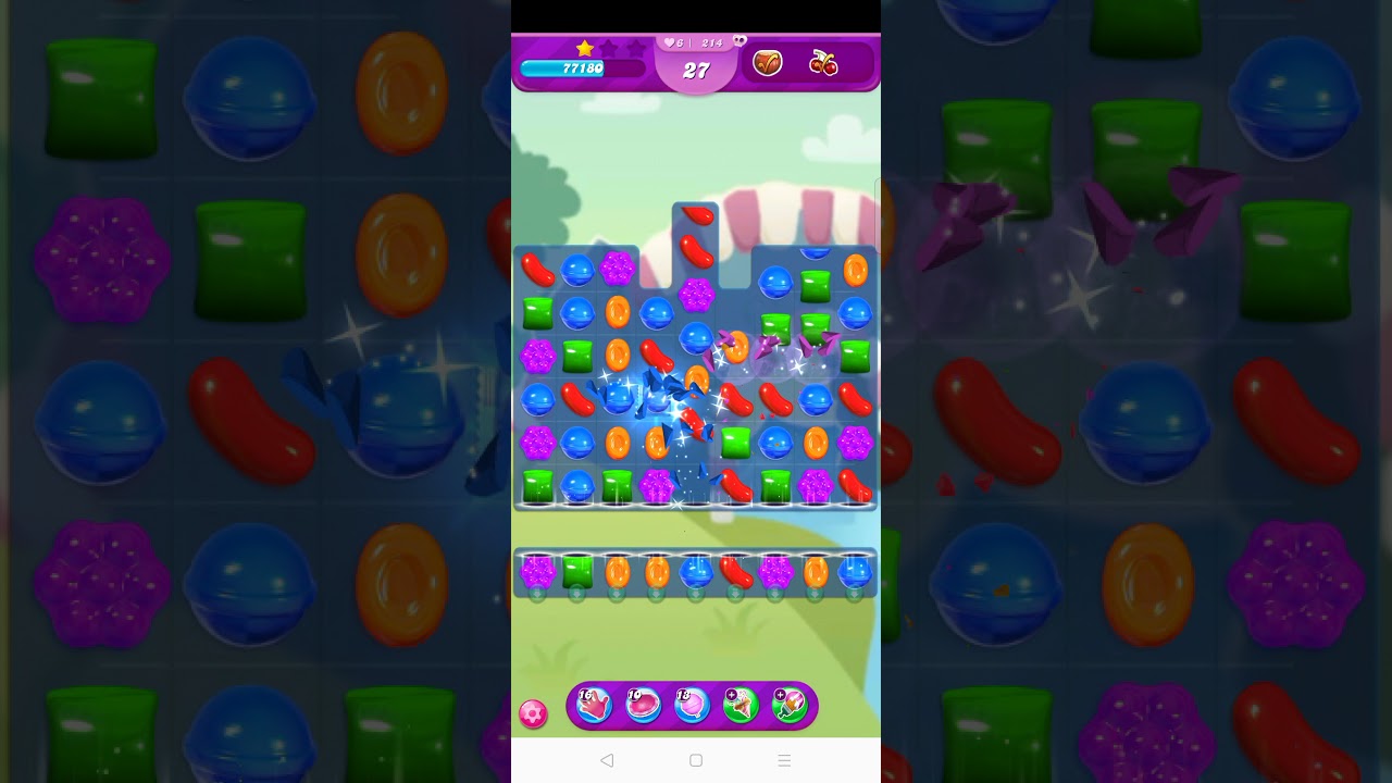 Candy Crush Saga Level 214 Clearing Video | Hard Level | Without using any Boosters